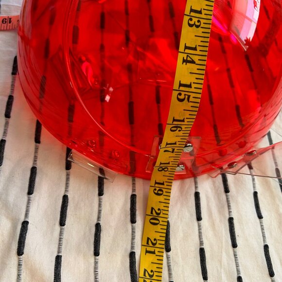 Ilanio Red Light Orbis Backpack Futuristic Future Acrylic Plastic Bubble Unisex main image 6